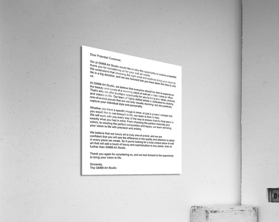 custom page Acrylic Print