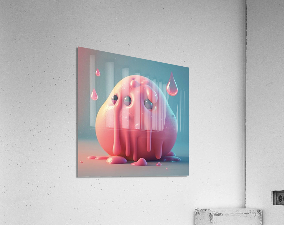 STICKY DRIP Acrylic Print