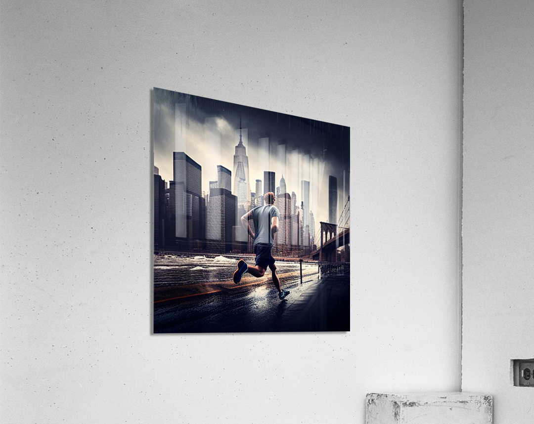 RUN THE CITY Acrylic Print