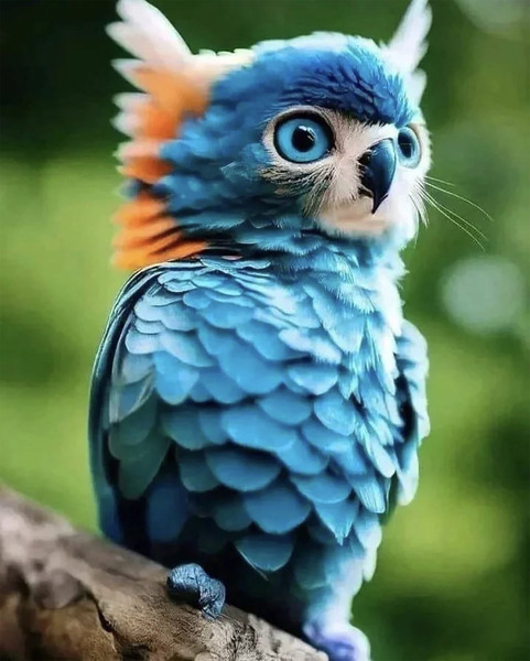 Baby  Blue Owl  Print