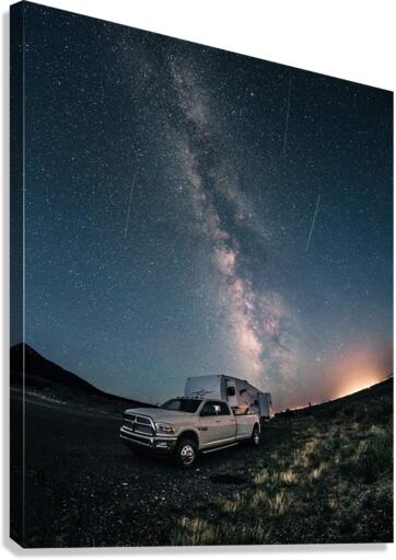 Truck At Night  Canvas Print