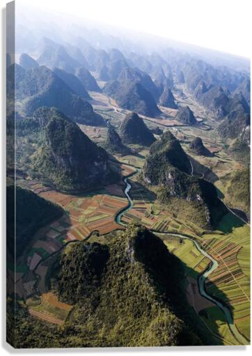 Hilly View s Canvas Print