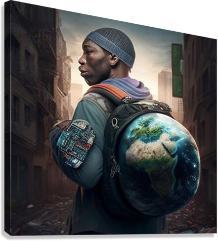 THE WORLD ON MY BACK Canvas Print