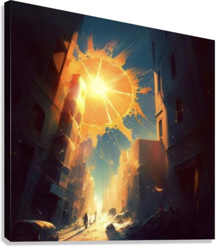 SUNKISS CITY Canvas Print