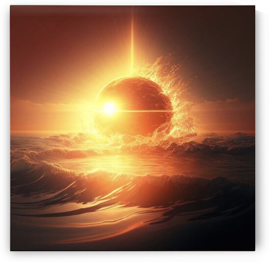 SUN INSIDE THE OCEAN by Gregory Michael 88 Art Studio