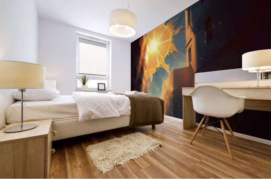 SUNKISS CITY Mural print