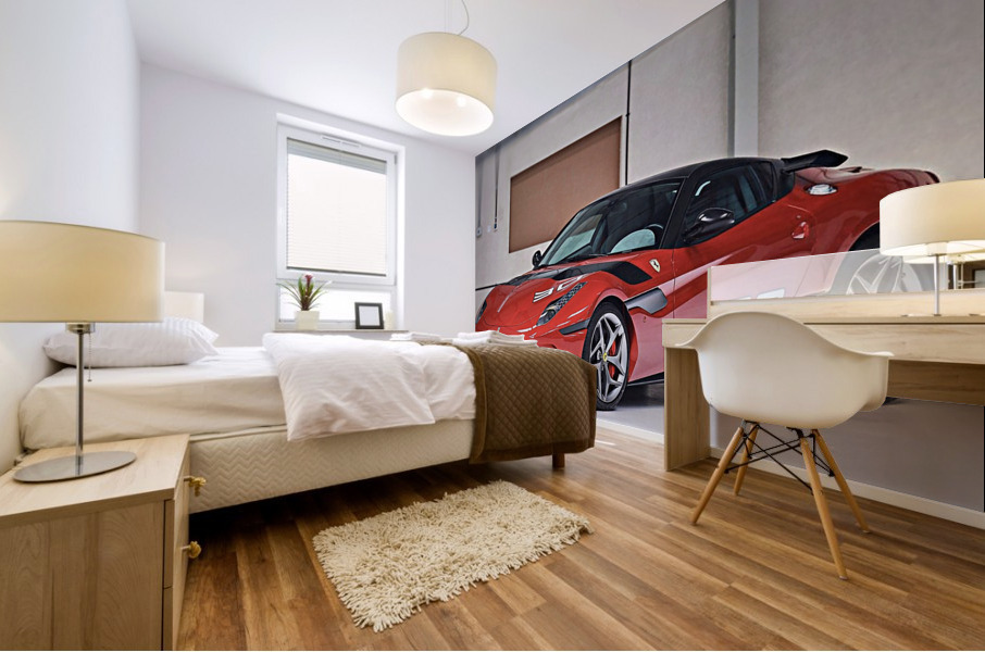 Ferrari Race Car Mural print
