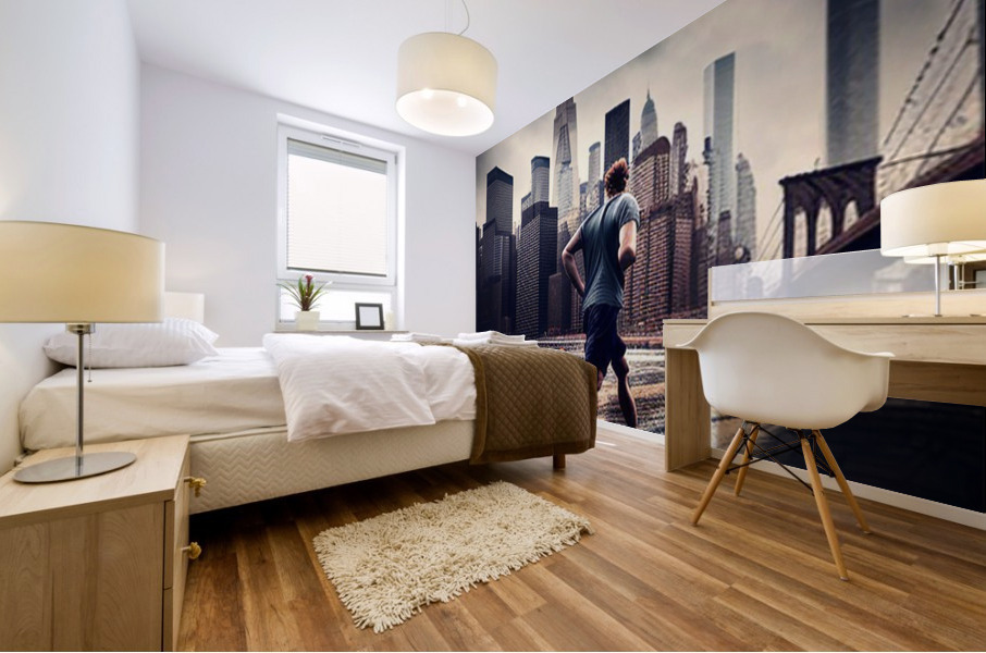 RUN THE CITY Mural print