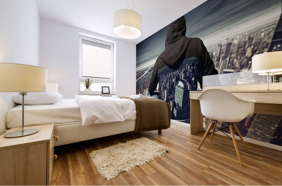 OVER LOOKING MY CITY Mural print