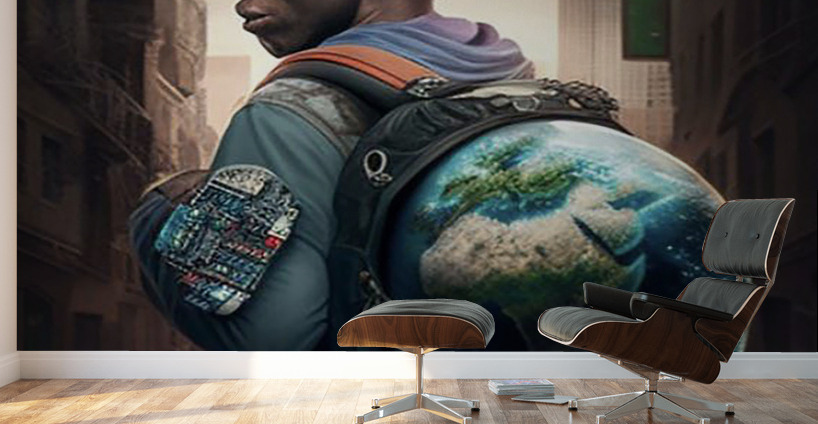 THE WORLD ON MY BACK Wall Murals