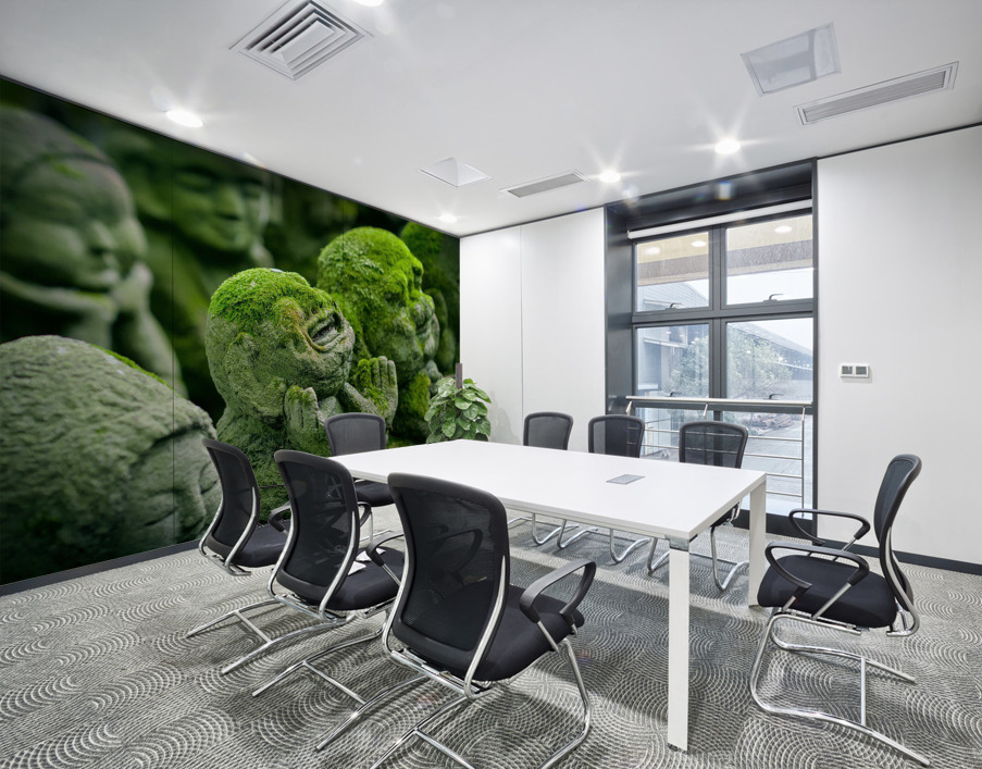 Green Asians  Wall Printing