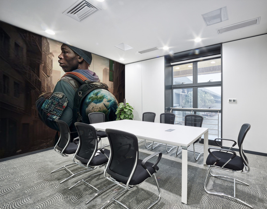 THE WORLD ON MY BACK Wall Printing