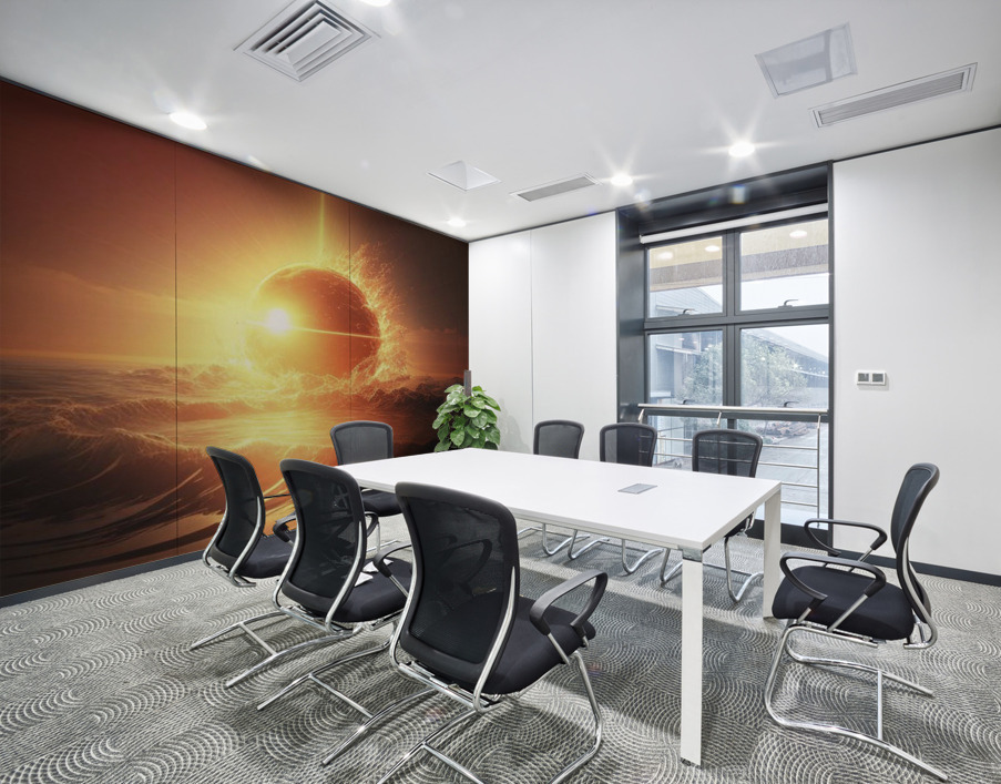 SUN INSIDE THE OCEAN Wall Printing