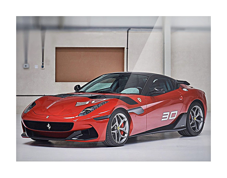 Ferrari Race Car Picture Frame print