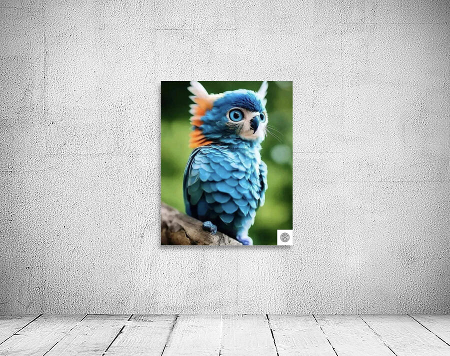 Baby  Blue Owl  Wall Preview