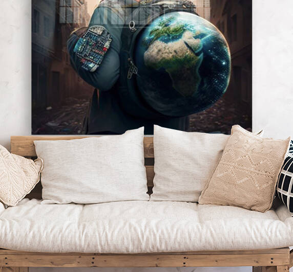 THE WORLD ON MY BACK by Gregory Michael 88 Art Studio