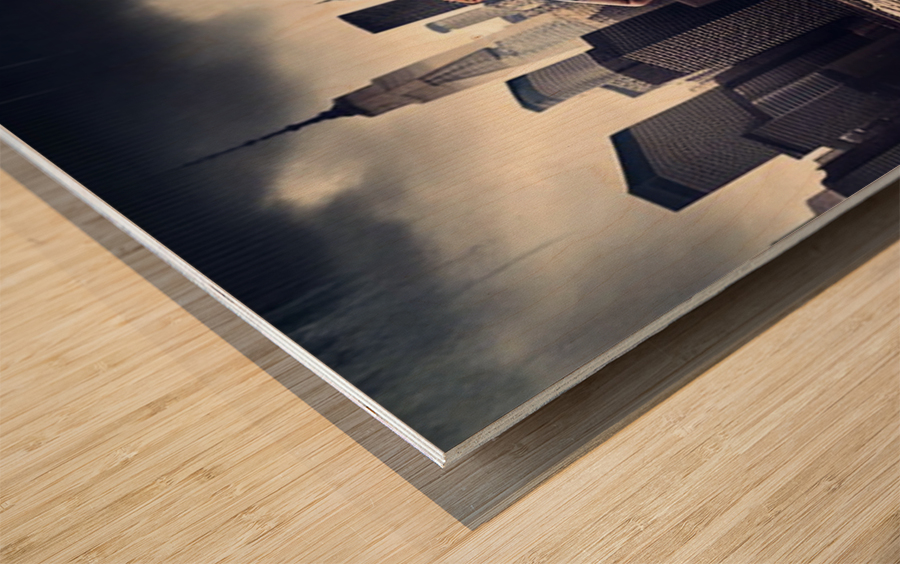 RUN THE CITY Wood print